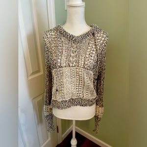 Crocheted Hooded Sweater